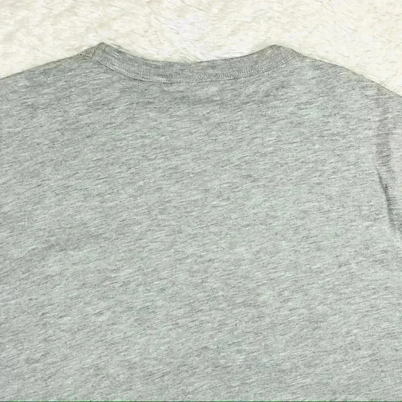 H&M Label Of Graded Goods NYC Logo Light Gray Crew Neck Cotton Blend Tee Size L - Picture 7 of 11